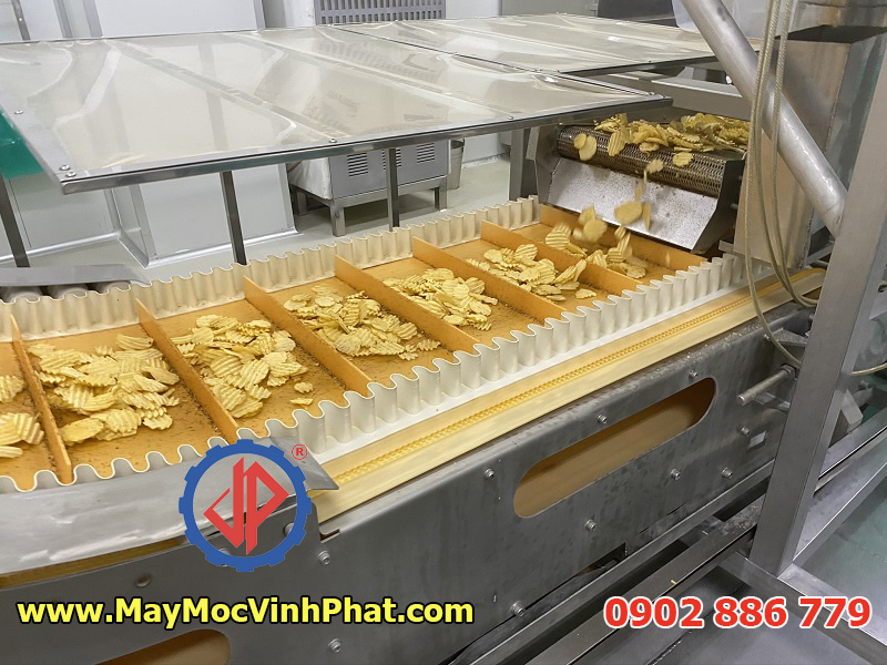 Chế tạo và cung cấp dây chuyền sản xuất snack khoai tây chiên công nghiệp
